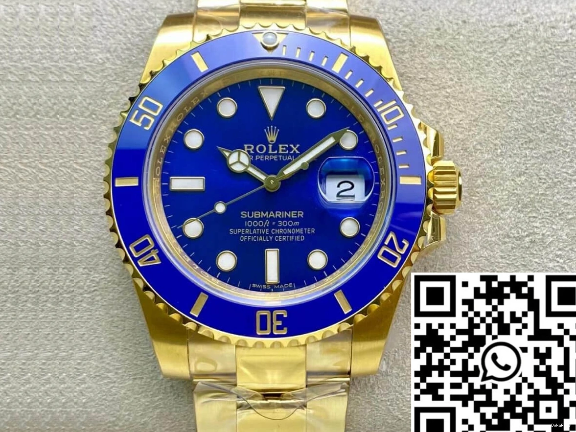 Factory Yellow Gold M116618LB-0003 Submariner VS Rolex 0306
